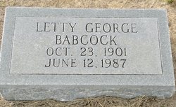 Letty <I>George</I> Babcock 