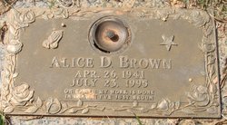 Alice Marie <I>Davis</I> Brown 