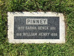 Sarah H. <I>Henck</I> Pinney 