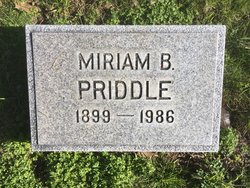 Miriam “Veda” <I>Bowker</I> Priddle 