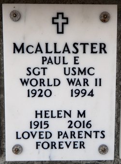 SGT Paul Ernest McAllaster 