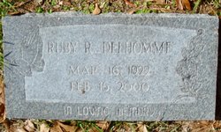 Ruby Ree <I>Brady</I> Delhomme 