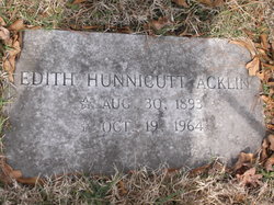 Edith <I>Hunnicutt</I> Acklin 