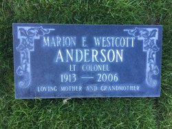 LTC Marion Edith <I>Layman</I> Westcott Anderson 
