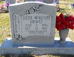 Elizabeth “Lizzie” <I>McKenzie</I> Graves 