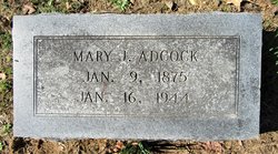 Mary J <I>Watson</I> Adcock 
