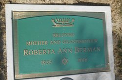 Roberta Ann “Bobbi” <I>Zelan</I> Berman 