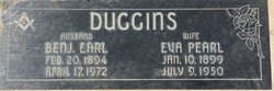 Eva Pearl <I>Kinkade</I> Duggins 