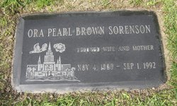 Ora Pearl <I>Brown</I> Sorenson 