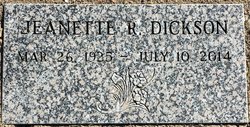 Jeanette R <I>Reu</I> Dickson 