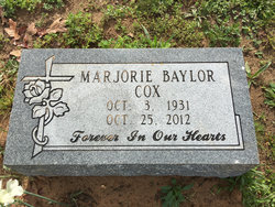 Marjorie <I>Baylor</I> Cox 