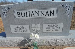 Leola <I>Cunningham</I> Bohannan 