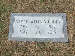 Sarah <I>Wells</I> Nichols 