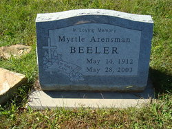 Myrtle V. <I>Brim</I> Arensman Beeler 