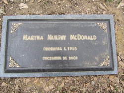 Martha <I>Murphy</I> McDonald 