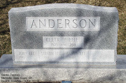 Cleta E “Billie” <I>Hutton</I> Anderson 