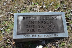 Betty <I>Collins</I> Anderson 