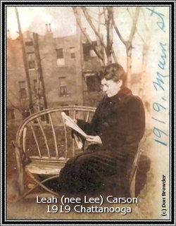 Leannah Reynolds “Leah” <I>Lee</I> Carson 