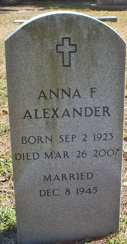 Anna Meredith <I>Fluck</I> Alexander 