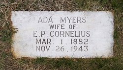 Ada <I>Myers</I> Cornelius 