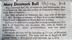 Mary Estelle <I>Denmark</I> Bell 