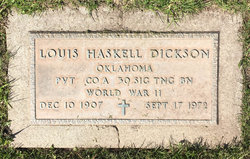 PVT Louis Haskell Dickson 