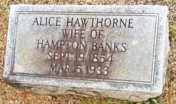 Alice Cornelia <I>Hawthorne</I> Woods Banks 