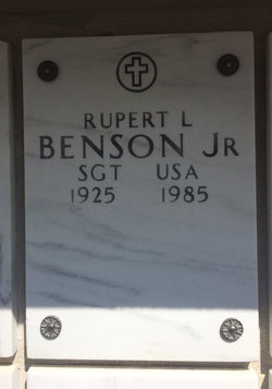 Sergeant Rupert L Benson Jr.