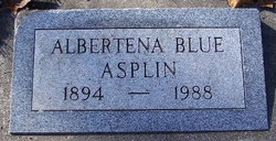 Albertina A. <I>Blue</I> Asplin 