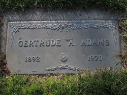 Gertrude Alice <I>Handy</I> Adams 