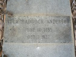 Mary Lula <I>Haddock</I> Anderson 