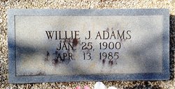 Willie Jasper Adams 