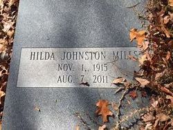 Hilda <I>Johnston</I> Mills 