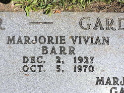Marjorie Vivian <I>Bullock</I> Gardner Barr 