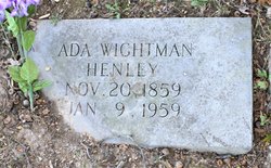 Ada <I>Wightman</I> Henley 
