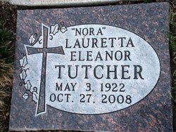 Lauretta Eleanor “Nora” <I>Bader Fudge</I> Tutcher 