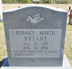 Bernice Alie <I>Worth</I> Bryant 