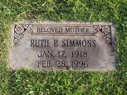 Ruth Amanda <I>Pope</I> Simmons 