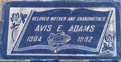 Avis E. <I>McDaniel</I> Adams 