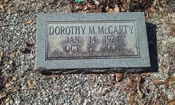 Dorothy M McCarty 