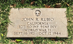 SGT John R Rubio 