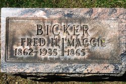 Margaret Jane “Maggie” <I>Taggart</I> Bicker 