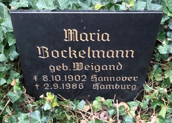 Maria <I>Weigand</I> Bockelmann 