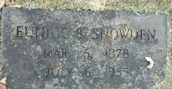 Eunice Belle “Nicy” <I>Boyers</I> Snowden 