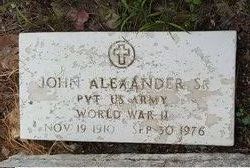 PVT John Alexander Sr.