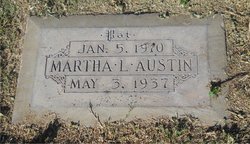 Martha Lumpkin “Pat” <I>Mercer</I> Austin 