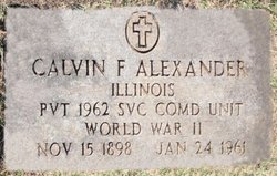 Calvin Frederick Alexander 
