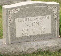Lucille Price <I>Jackman</I> Boone 