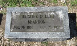 Christine Virginia <I>Cullom</I> Brandon 