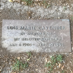Lois Marie <I>Adams</I> Cavender 